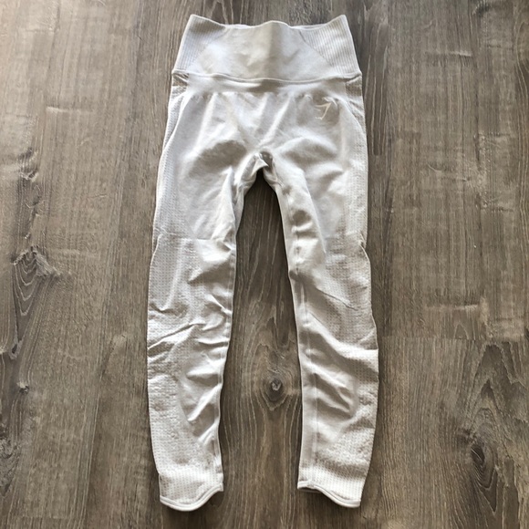 Gymshark vital rise seamless leggings small light grey marl - Picture 2 of 13